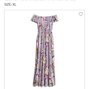 Kaleigh off the shoulder maxi dress